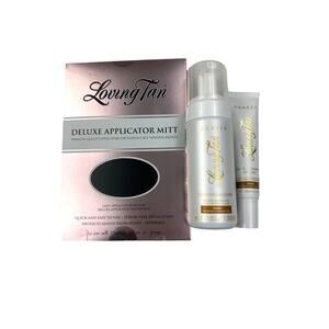 Loving Tan - Tanning Mousse Face Tanning Serum and Mitt in Dark Bundle